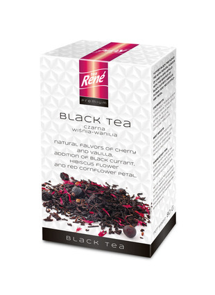 Herbata Czarna Wiśniowo-Waniliowa  - liściasta
